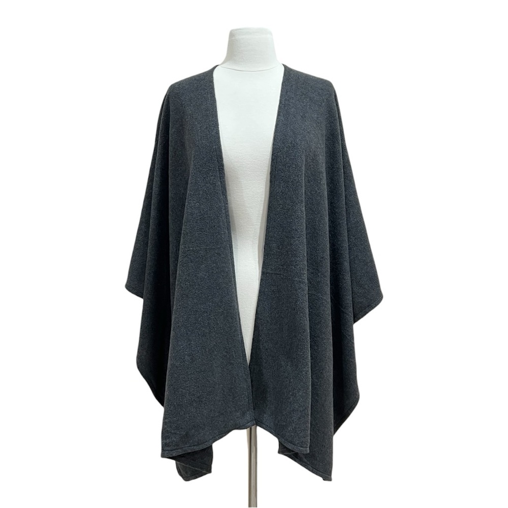 Capelli Grey Fleece Shawl Wrap NWT